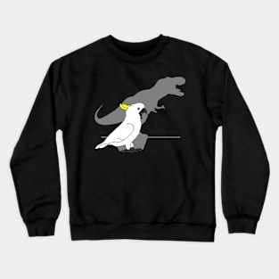 Sulphur Crested Cockatoo T-rex Crewneck Sweatshirt